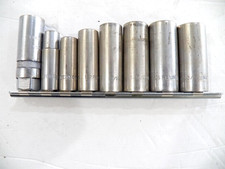 Penncraft 3/8 Dr 12-Pt SAE Deep Socket Set - 9-Pc 3/8"-3/4" Made in USA