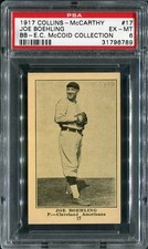 1917 Collins - McCarthy #17 Joe Boehling Indians PSA 6 EX-MT 31796789 