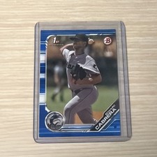 Edward Cabrera 2019 Bowman 1st Paper Blue /150 Marlins Cubs