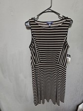 Chaps Ladies Size XL Stripped Dress