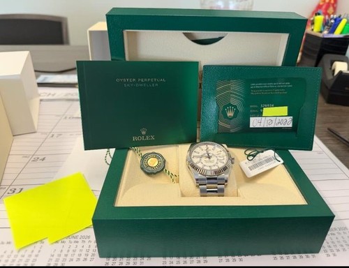 Rolex Sky-Dweller 326934 White Dial Oyster Bracelet Automatic 42mm Watch - 2022