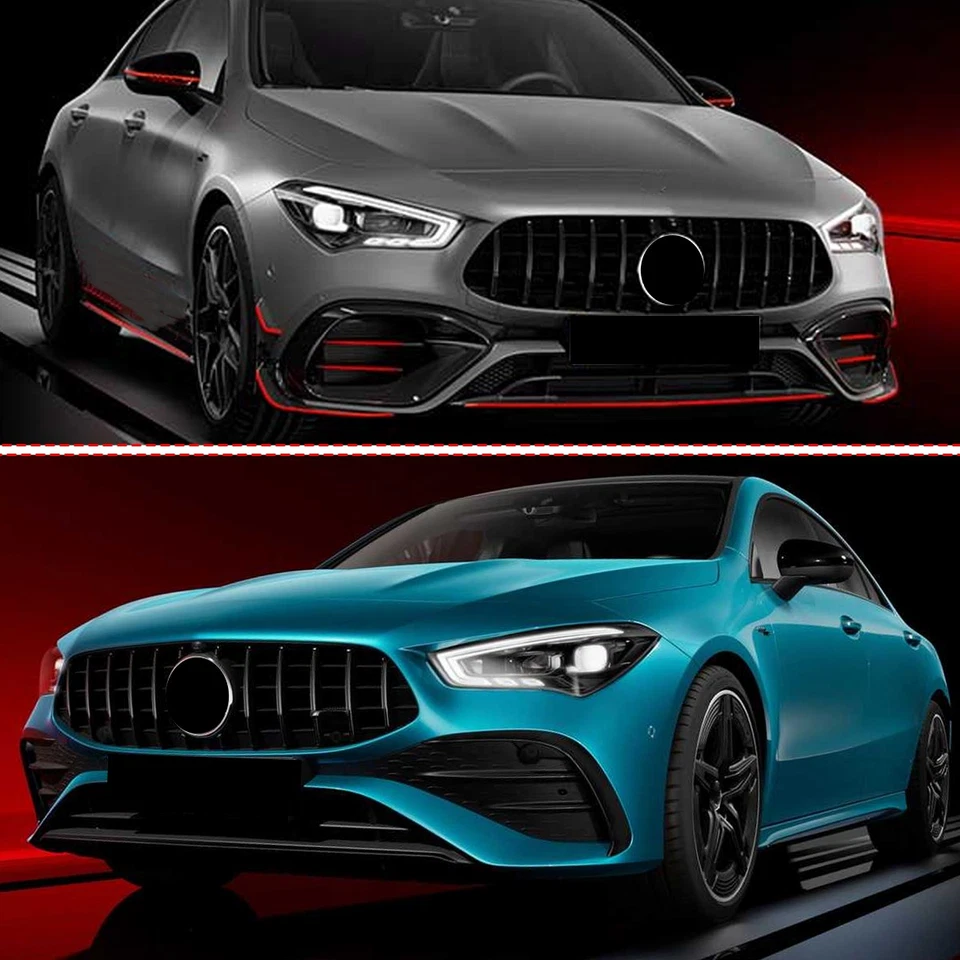 For 2024-25 Mercedes-Benz CLA200 CLA250 W118 C118 GTR Style Front Bumper Grille - Image 2 of 4