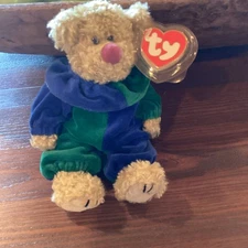 Ty Attic Treasures Collection - Piccadilly The Bear Tag In Protector