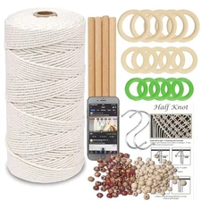 LECZIVOEN Macrame Kit All in Macrame Supplies 109Yards x 3mm Macrame CordDIY Mac