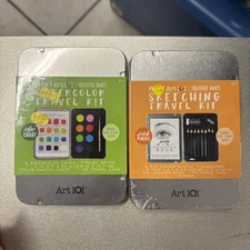 New Art  101 Mini Travel Sketching & Watercolor Kit Lot Bundle
