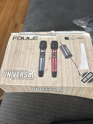 FDUCE Wireless Professional Universal Microphone Duel Handheld System
