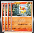 4x Fennekin 011/086 Common Chaos Rising Pokemon TCG Playset NM