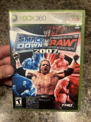 WWE Smackdown Vs Raw 2007 ( Microsoft Xbox 360) CIB Complete - Tested & Working