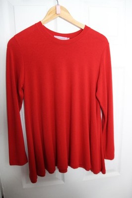 Rotes Langarm-Stricktop von Wildwood - Größe M