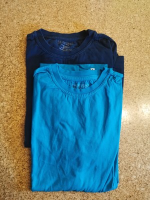 Langarmshirt Junge Doppelpack Dunkel/hell Blau 152/158 Fitz