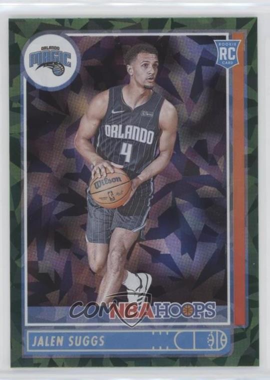 2021-22 Panini NBA Hoops Rookies Green Ice Jalen Suggs #210 gp1