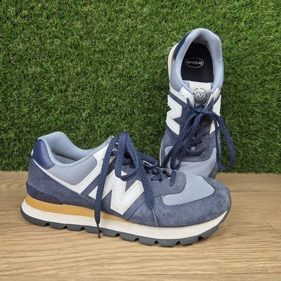 New Balance 574 Rugged Blue Gray Suede ML574DNH Men s Size 10 D