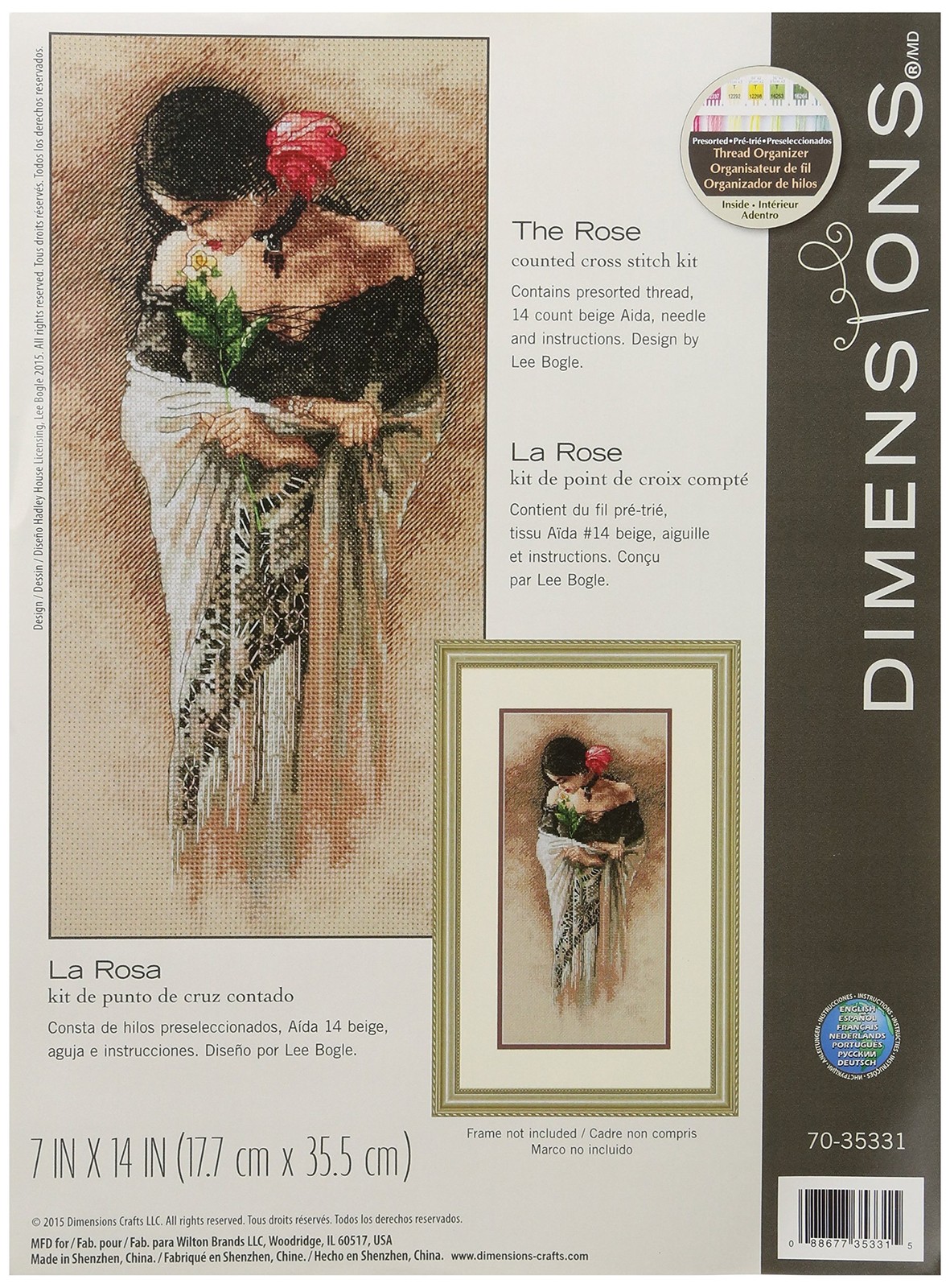 Kit, 14 Count Beige Aida, 7''