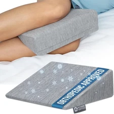 5 STARS UNITED Small Knee Pillow for Side Sleepers – Wedge Firm Foam Support ...