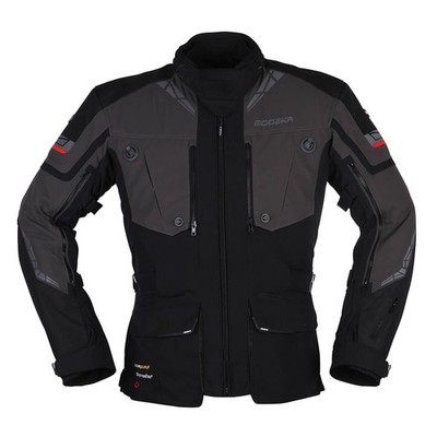 Modeka Panamericana II Tex Jacket Men's Short Size (Black/Dark Gray) Size: KXL