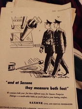 Sk247 Ephemera 1936 Advert Saxone Shoemakers 