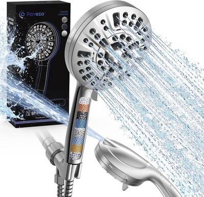#ad HammerHead Showers® Solid Metal Handheld Shower Head 2.5 GPM Brushed Nickel $37.95