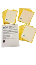 Lot of 21 DOC Anti Bacterial Yellow Reusable Cleaning Cloths 6”x7” FREE SHIP