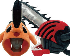 Set of 2 Chainsaw Man, Pochita Costume Cap Hat Cosplay Halloween SAZAC Official