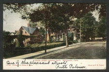 Church Street Looking North Willimantic CT undivided back postcard 1906