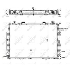 RADIATOR WATER COOLER ENGINE COOLING FOR MERCEDES-BENZ 1405001003 NEW