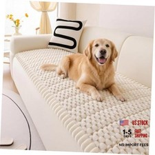 Non Slip Couch Cover for Dogs  Pets, Washable Sofa Seat 27.6" x 59" White