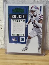 2020 Contenders Gabriel Davis Green Parallel Rookie Ticket Bills Relic RC
