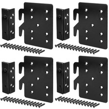 4 Sets Bed Frame Bed Post Double Hook Slot BracketCold Rolled Steel 5