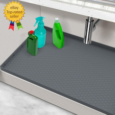 Waterproof under Sink Mat, 28" X 19" Silicone under Sink Mats for Kitchen, under