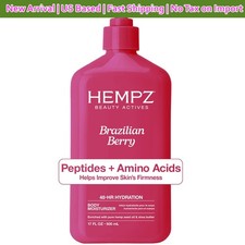 Hempz Beauty Actives Peptides Skin Firming Body Lotion Brazilian Berry 17oz