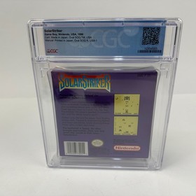 SolarStriker for Nintendo Game Boy CIB CGC Graded 8.0 w/ 9.2 Cart!