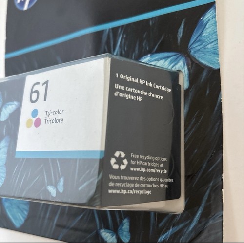 HP 61 Tri-Color Tintenpatrone Ablaufdatum 2024 brandneu nie geöffnet versiegelt - Bild 3 von 5