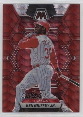 2023 Panini Chronicles Mosaic Red Wave Prizm 139/199 Ken Griffey Jr #10 HOF 1qg0