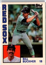 1984 Topps Traded Bill Buckner EXNM+ In Person Auto No COA Boston Red Sox #17-T