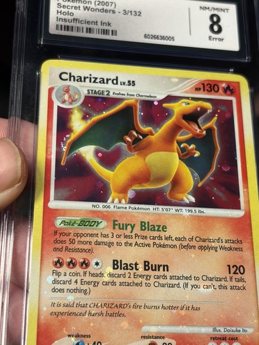 Charizard graded CGC 8 for sale on eBay