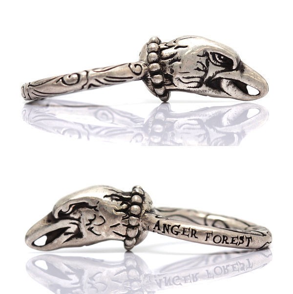 GUCCI Eagle Head Ring ANGER FOREST #5US Italy SV9… - image 4