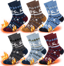Kids Wool Socks for Boys Girls Winter Warm Thermal Thick Cozy Socks 4-6 6-8 8-10