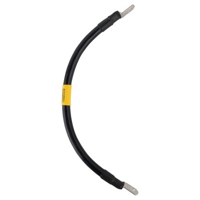 2 GAUGE Interconnecting Copper Cable, 12-Inch Length with 5/16-Inch Lugs (Black)