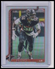 2025 Topps Chrome Leonard Floyd REFRACTOR #18 Silver Atlanta Falcons