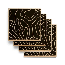 NEW L'Objet Isles Coasters Set Plus Case 5pce