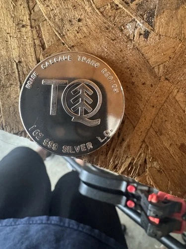 Boise Cascade Idaho TQ Rare Collect Coin 1 Troy Oz .999 Fine Silver Round Medal