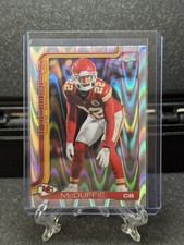 2025 Topps Chrome Trent McDuffie RayWave Refractor #154 Kansas City Chiefs