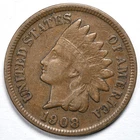 1908-S Indian Head Penny San Francisco Mint Extremely Fine