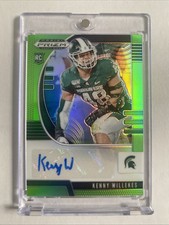 2020 Panini Prizm Draft Picks Rookies Neon Green /125 Kenny Willekes #225 Auto