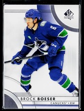 2023-24 SP Authentic #38 Brock Boeser Vancouver Canucks