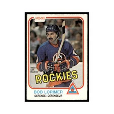 Bob Lorimer 1981 O-Pee-Chee #214 Colorado Rockies Hockey Card EX