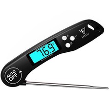 Night Black Digital Instant Read Meat Thermometer for Cooking Food Thermometer