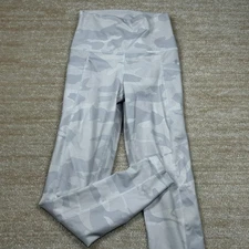 90 Degree by Reflex Leggings Womens Small Gray Camo High Waist Stretch