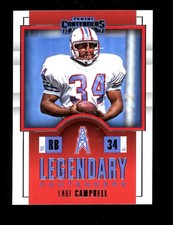 2017 Panini Legendary Contenders #LC-10 Earl Campbell Houston Oilers HOF