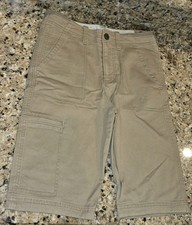 Abercrombie Fitch Longboard Shorts Youth Kids Boys Tan 13 / 14 NEW